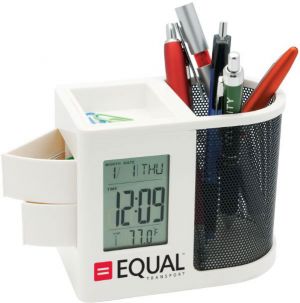 Pen Holder and Clock