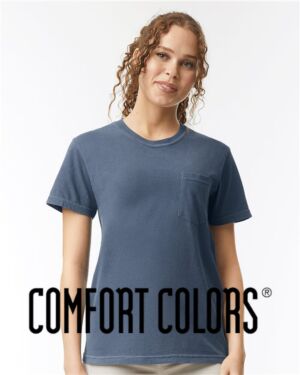 6030 Comfort Colors Garment Dyed Heavyweight Pocket T-Shirt - Stylish & Sustainable