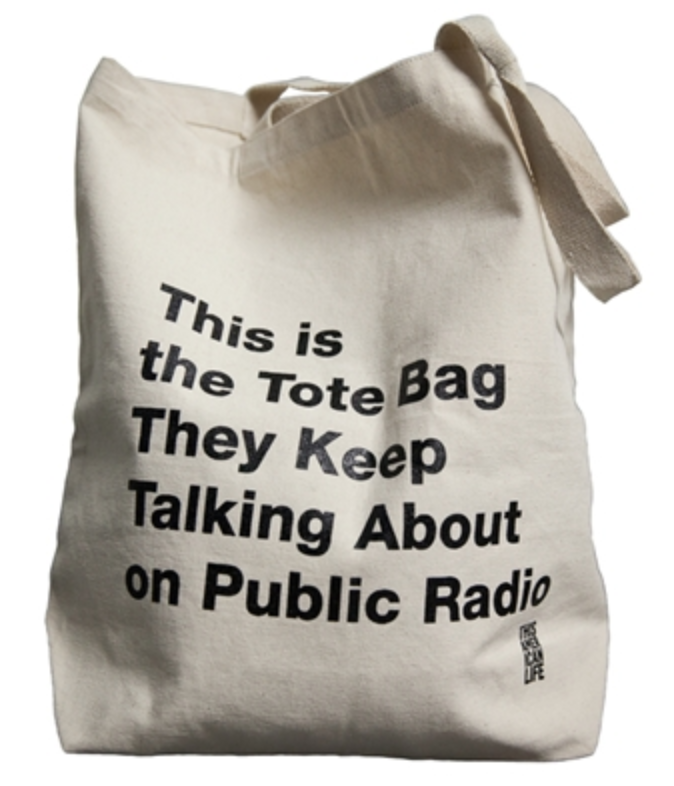 That infamous custom printed tote bag you've heard about