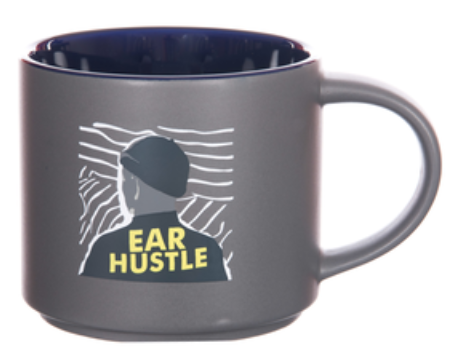 Custom printed mug for Ear Hustle Podcast